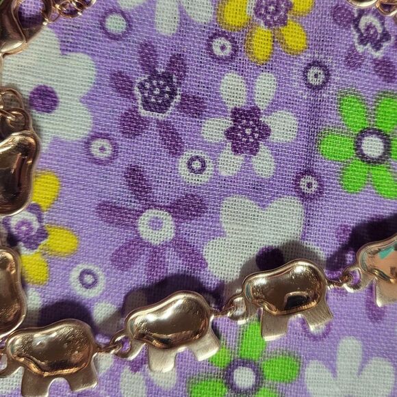 Karis Diamond Accent Elephant Bracelet in 18K RG w/extender - Picture 4 of 6